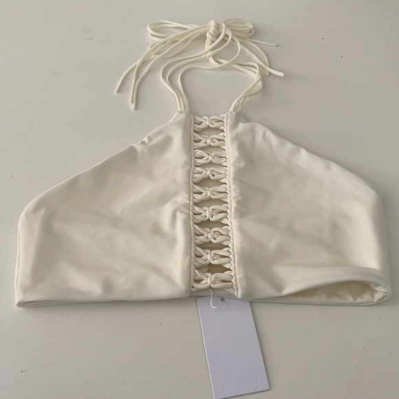 Mikoh West of Oz Bikini Top Cream/Off White - Picture 4 of 4
